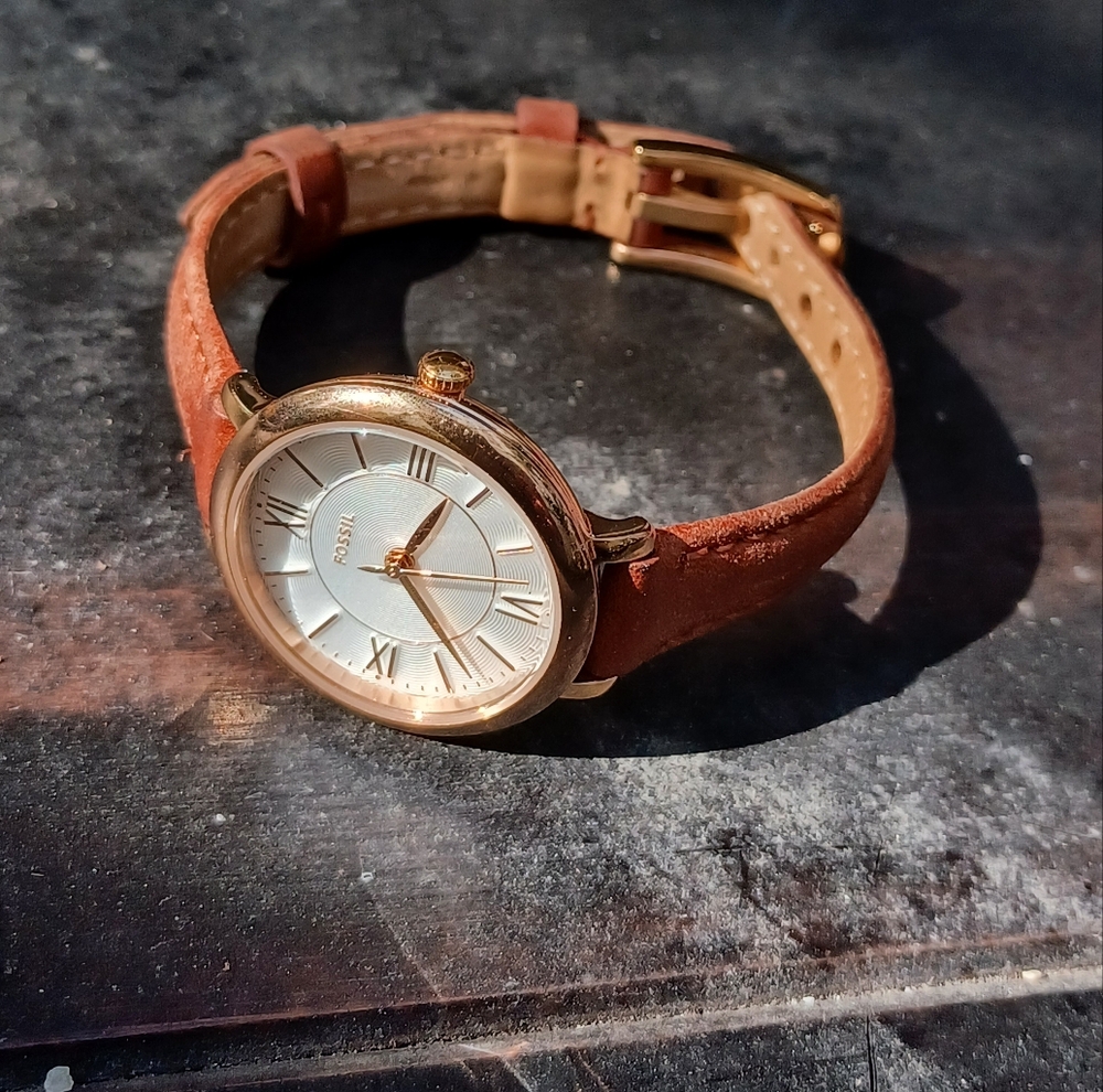 Fossil Gold and Tan Watch